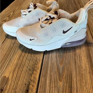 Nike Air Max White and Purple Sneakers